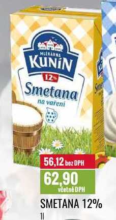 SMETANA 12% 1l