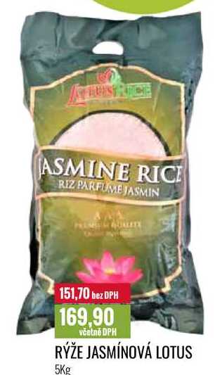RÝŽE JASMÍNOVÁ LOTUS 5Kg 