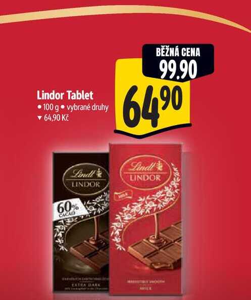 Lindor Tablet 100 g  