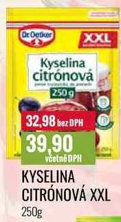 KYSELINA CITRÓNOVÁ XXL 250g 