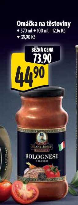 Omáčka na těstoviny  370 ml 