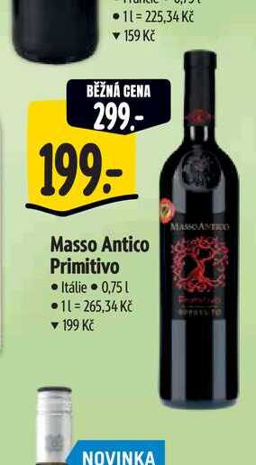   Masso Antico Primitivo 0,75 l
