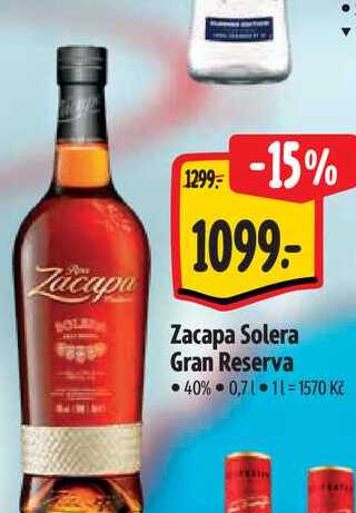   Zacapa Solera Gran Reserva 40% 0,7 l