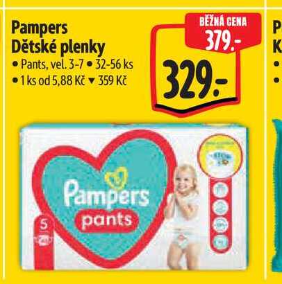 Pampers Dětské plenky Pants, vel. 3-7 32-56 ks 