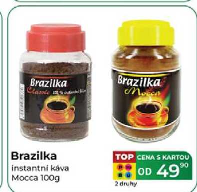 Brazilka instantní káva Mocca 100g 