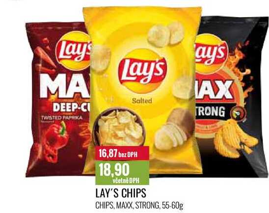 LAY'S CHIPS 55-60g 