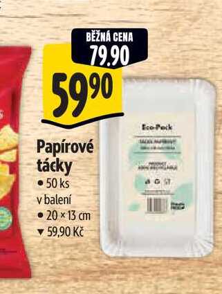  Papírové tácky  50 ks 