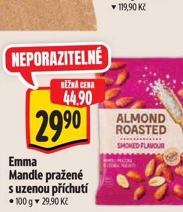   Emma Mandle pražené s uzenou příchutí  100 g  
