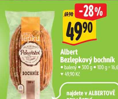  Albert Bezlepkový bochník balený 300 g 
