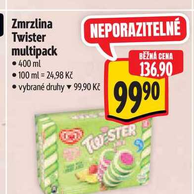 Zmrzlina Twister multipack 400 ml 