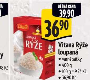   Vitana Rýže loupaná  varné sáčky 400 g 