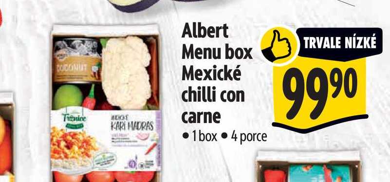  Albert Menu box Mexické chilli con carne  1 box