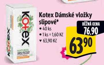 Kotex Dámské vložky slipové, 40 ks 