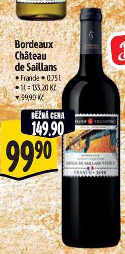 Bordeaux Château de Saillans, 0,75 l