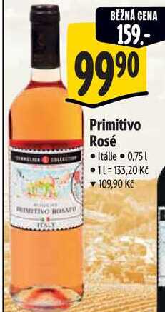 Primitivo Rosé, 0,75 l