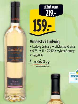 Vinařství Ludwig, 0,75 l