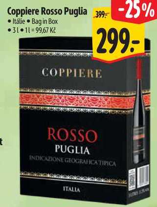 Coppiere Rosso Puglia, 3 l