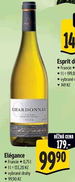 Elégance, 0,75 l