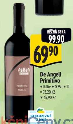 De Angeli Primitivo, 0,75 l
