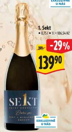 1. Sekt, 0,75 l