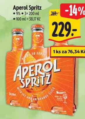Aperol Spritz, 3x 200 ml 