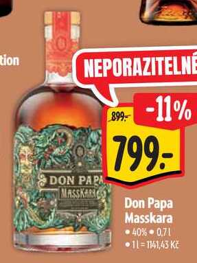 Don Papa Masskara, 0,7 l