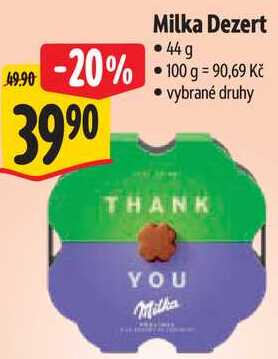 Milka Dezert, 44 g