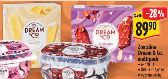 Zmrzlina Dream & Co. multipack, 6x 120 ml