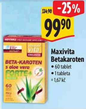 Maxivita Betakaroten, 60 tablet 