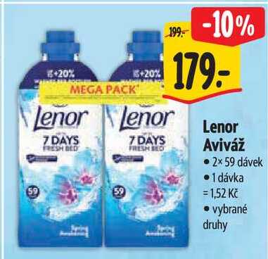 Lenor Aviváž, 2x 59 dávek 