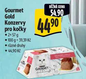 Gourmet Gold Konzervy pro kočky, 2x 57 g
