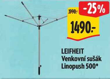 LEIFHEIT Venkovní sušák Linopush 500