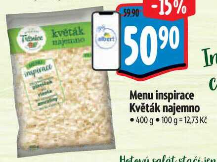 Menu inspirace Květák najemno, 400 g 
