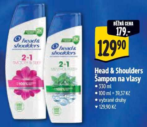 Head & Shoulders Šampon na vlasy, 330 ml 
