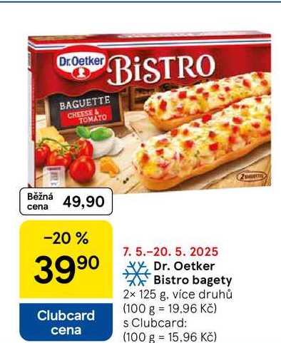 Dr. Oetker Bistro bagety, 2x 125 g 