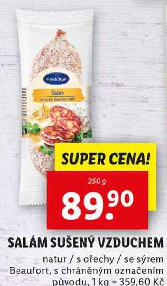 SALÁM SUŠENÝ VZDUCHEM, 250 g