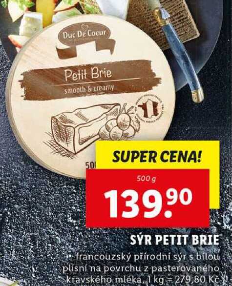 SÝR PETIT BRIE, 500 g