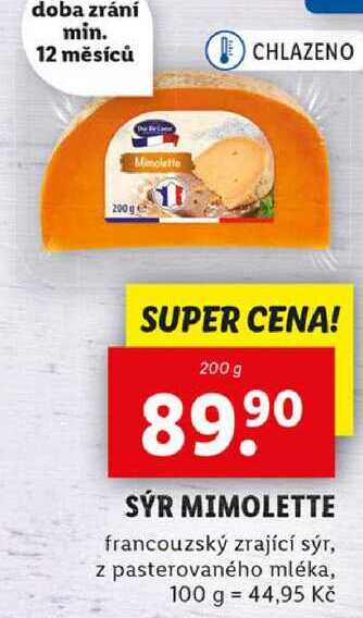 SÝR MIMOLETTE, 200 g