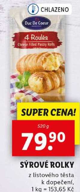 SÝROVÉ ROLKY, 520 g