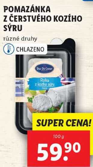 POMAZÁNKA Z ČERSTVÉHO KOZÍHO SÝRU, 100 g
