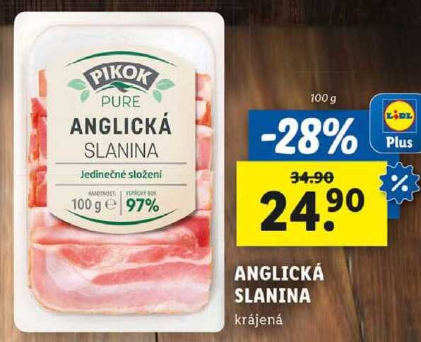 ANGLICKÁ SLANINA, 100 g