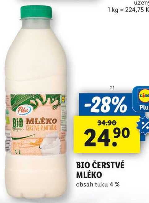 BIO ČERSTVÉ MLÉKO, 1 l