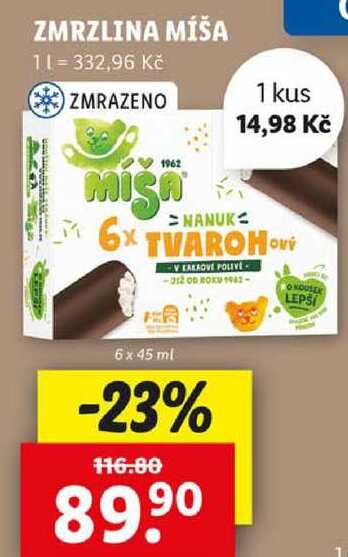 ZMRZLINA MÍŠA, 6x 45 ml