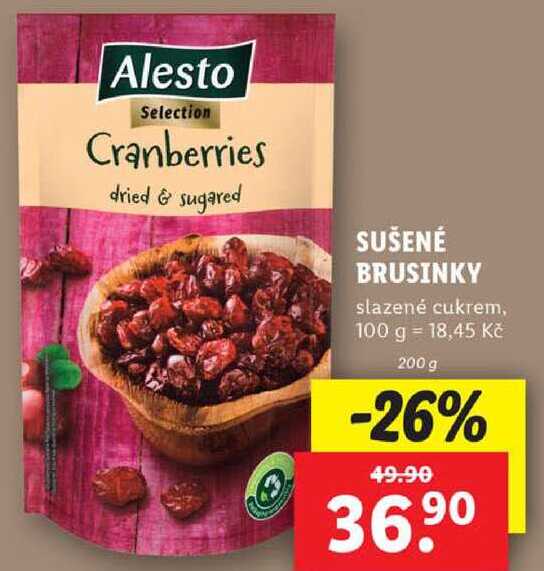 SUŠENÉ BRUSINKY, 200 g
