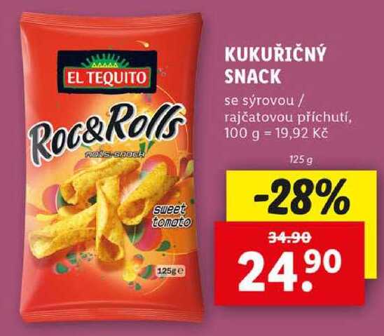 KUKUŘIČNÝ SNACK, 125 g