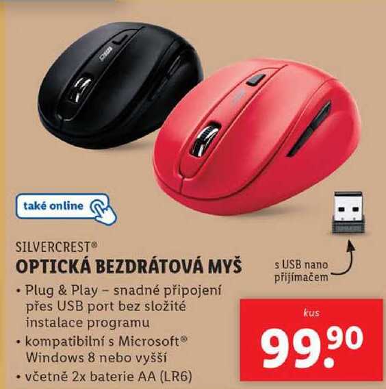 OPTICKÁ BEZDRÁTOVÁ MYŠ 