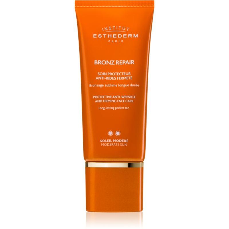 Institut Esthederm Bronz Repair Protective Anti-Wrinkle and Firming Face Care zpevňující protivráskový krém na obličej se střední UV ochranou 50 ml