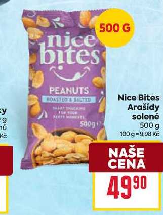 Nice Bites Arašídy solené 500g
