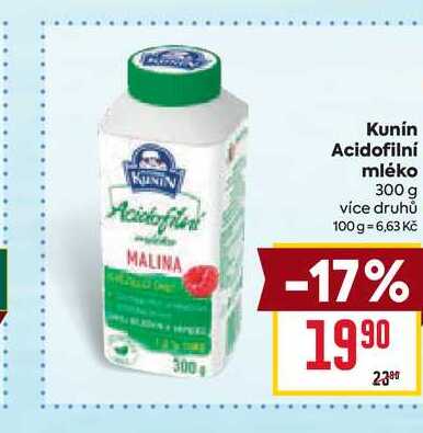 Kunín Acidofilní mléko 300 g 