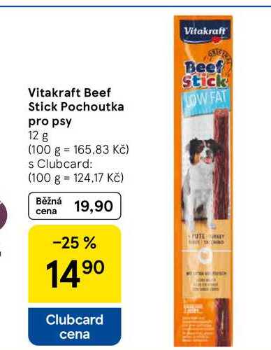 Vitakraft Beef Stick Pochoutka pro psy, 12 g  